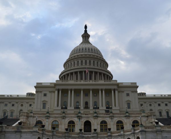 Fantastic view of the front of the Capitol Building.